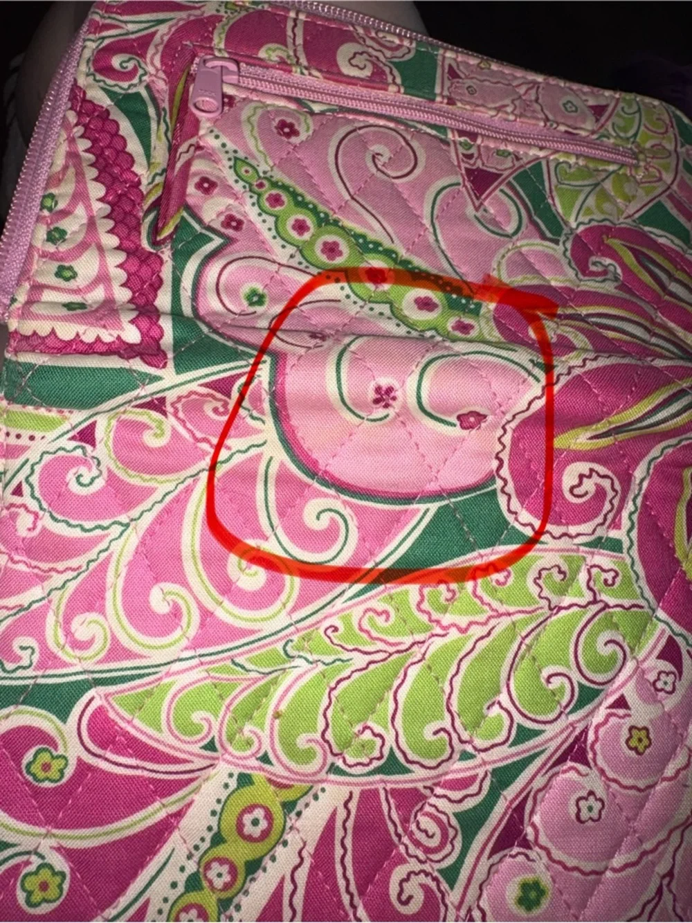 Vera Bradley Pinwheel Pink Zip Wallet - Picture 9 of 10